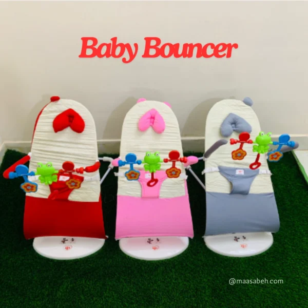 Baby Bouncing Chair Foldable Soft Seat Safety Balanced Bouncer