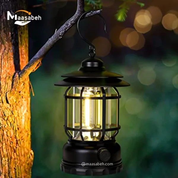 Rechargeable Retro Camping Lamp/Light Outdoor Portable Hanging - Image 3