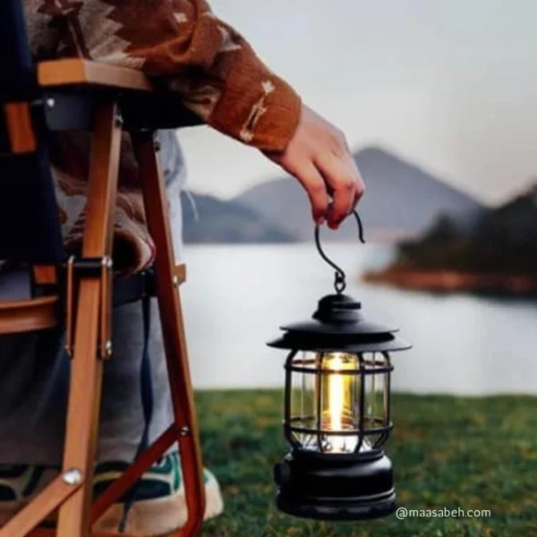 Rechargeable Retro Camping Lamp/Light Outdoor Portable Hanging - Image 4